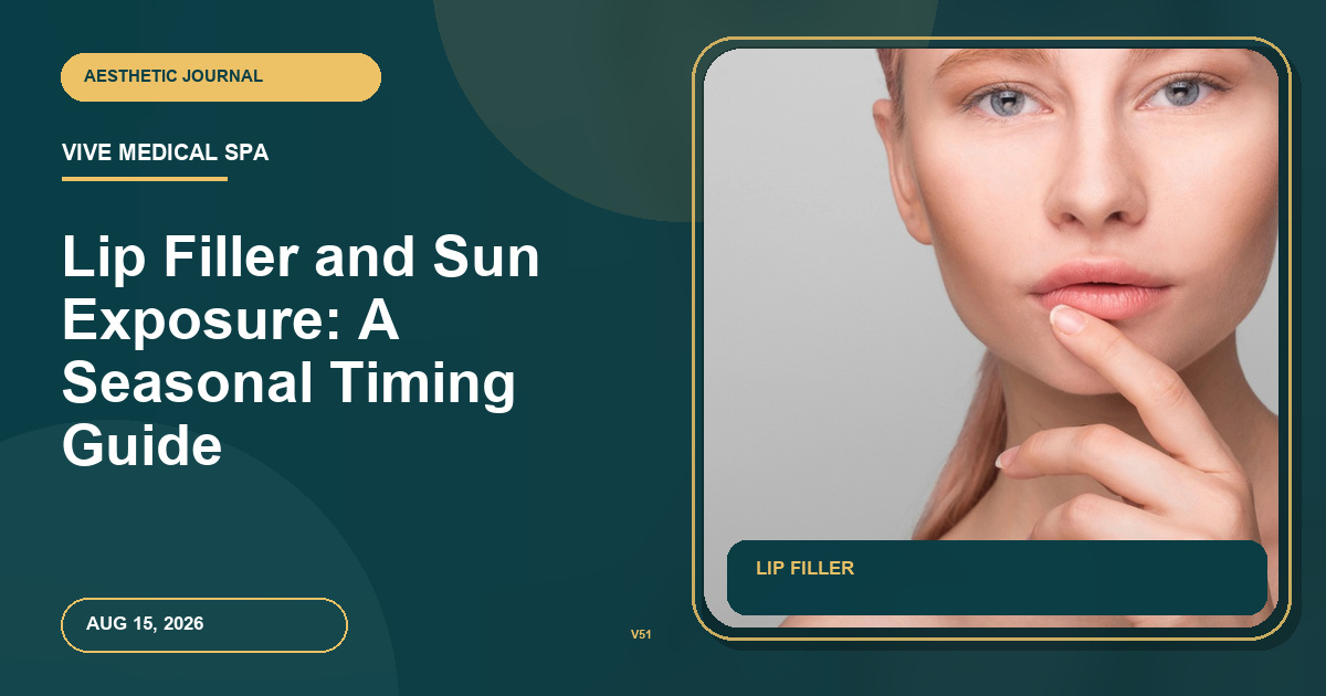 Lip Filler and Sun Exposure: A Seasonal Timing Guide