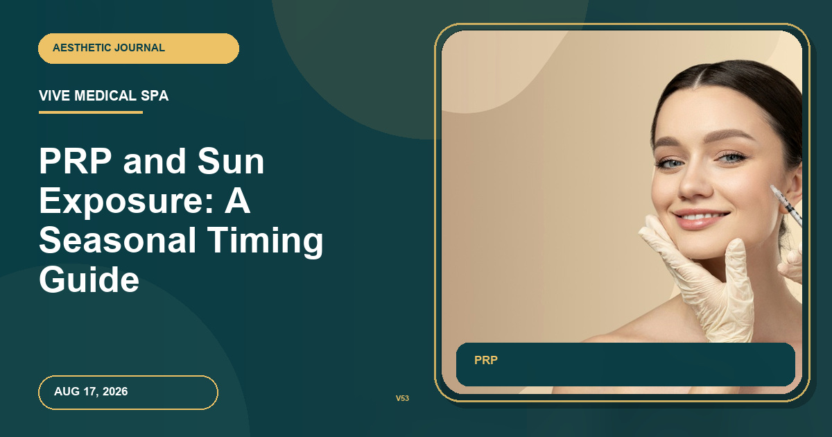 PRP and Sun Exposure: A Seasonal Timing Guide