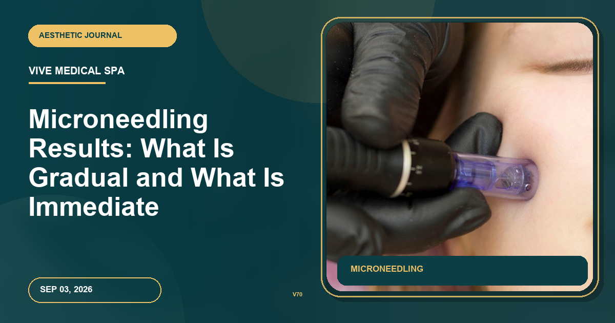 Microneedling Results: What Is Gradual and What Is Immediate