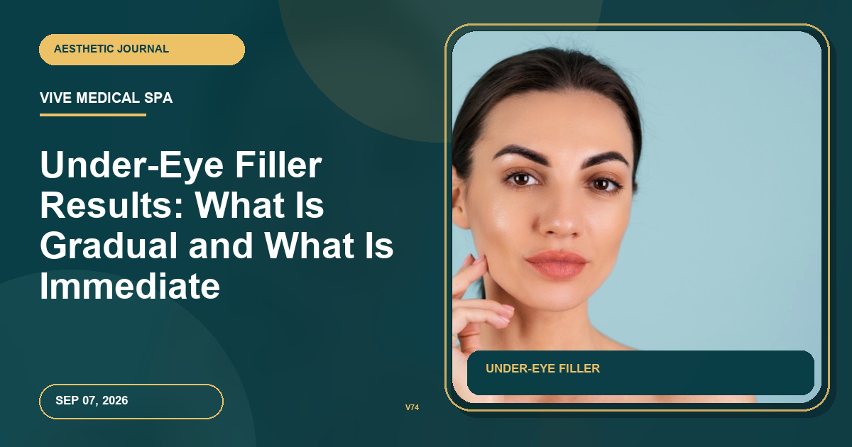 Under-Eye Filler Results: What Is Gradual and What Is Immediate