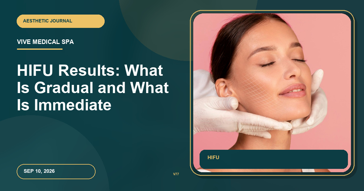 HIFU Results: What Is Gradual and What Is Immediate