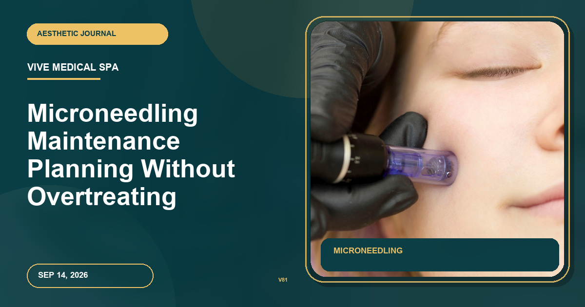 Microneedling Maintenance Planning Without Overtreating