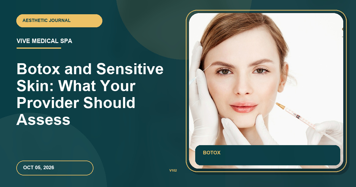 Botox and Sensitive Skin: What Your Provider Should Assess