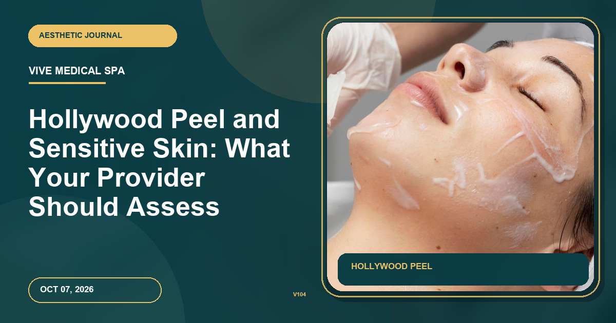 Hollywood Peel and Sensitive Skin: What Your Provider Should Assess