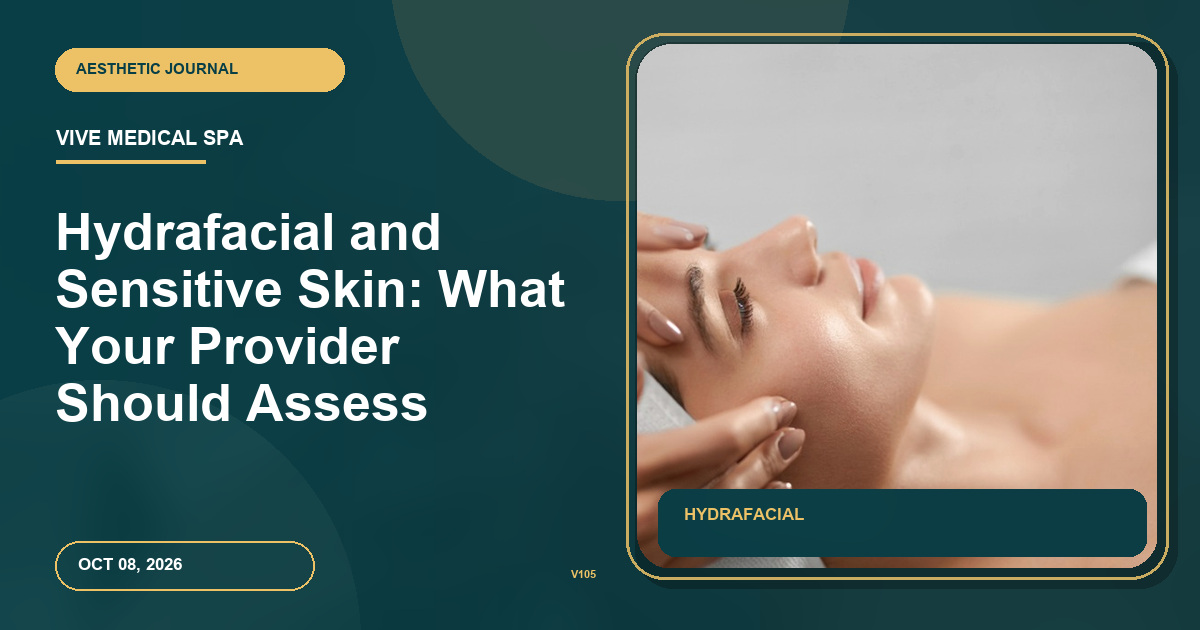 Hydrafacial and Sensitive Skin: What Your Provider Should Assess