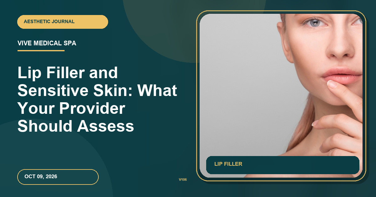 Lip Filler and Sensitive Skin: What Your Provider Should Assess