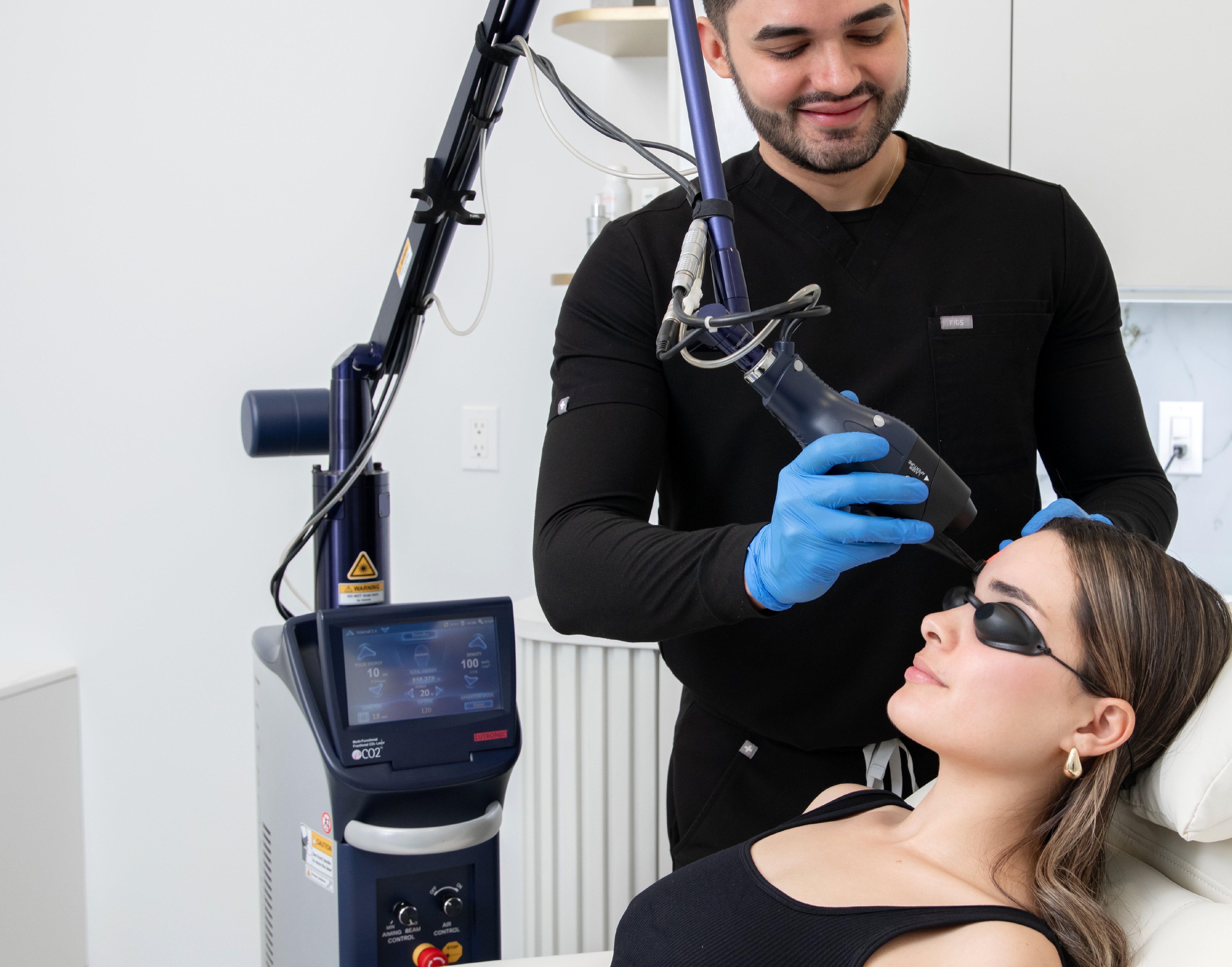 CO2 Fractional Laser treatment at Vive Med Spa - skin resurfacing