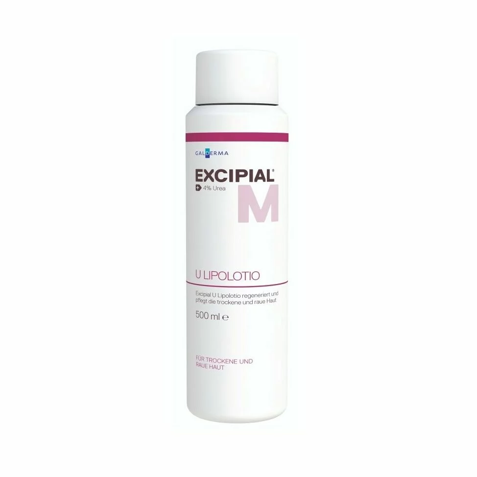 Excipial M U Lipolotio moisturizing lotion with 4% urea for dry and rough skin care