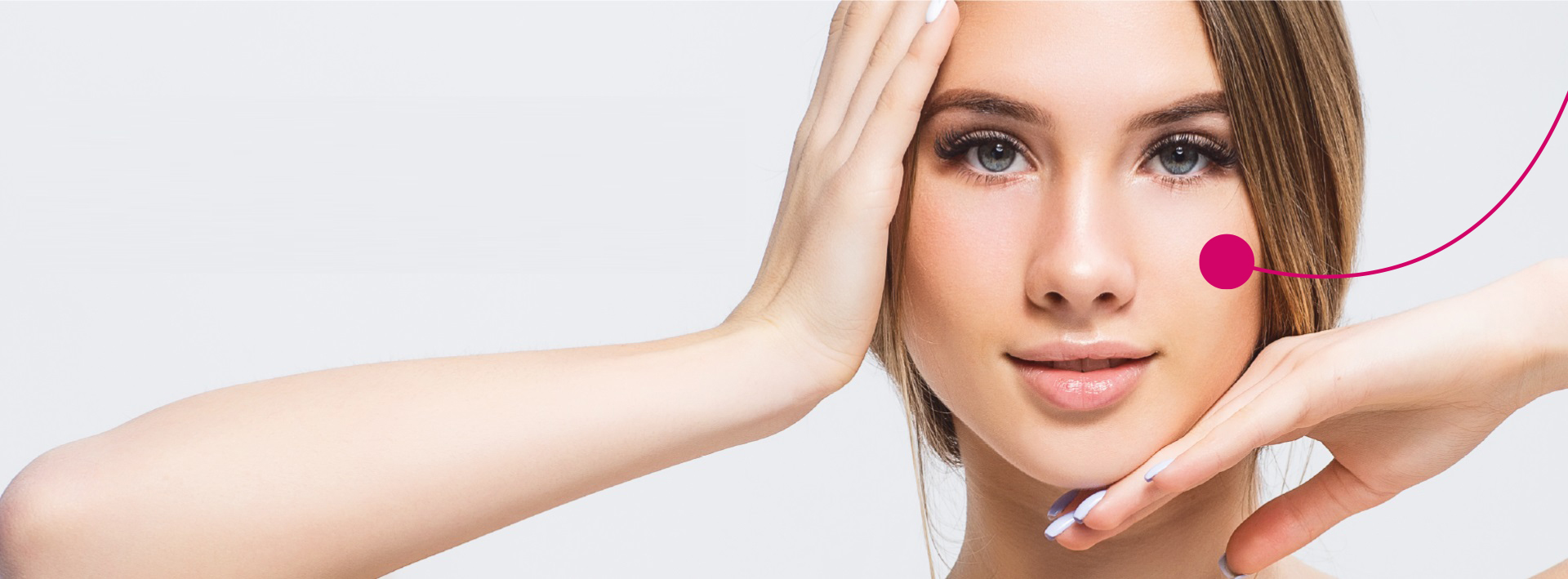 Woman showing cheek contour enhancement from cheek fillers and Botox in Tijuana