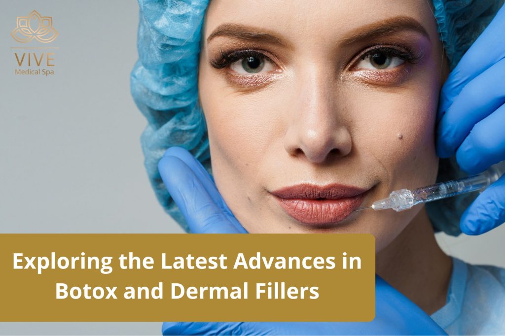 Close-up of a woman receiving advanced Botox and Dermal Fillers treatment at VIVE Medical Spa