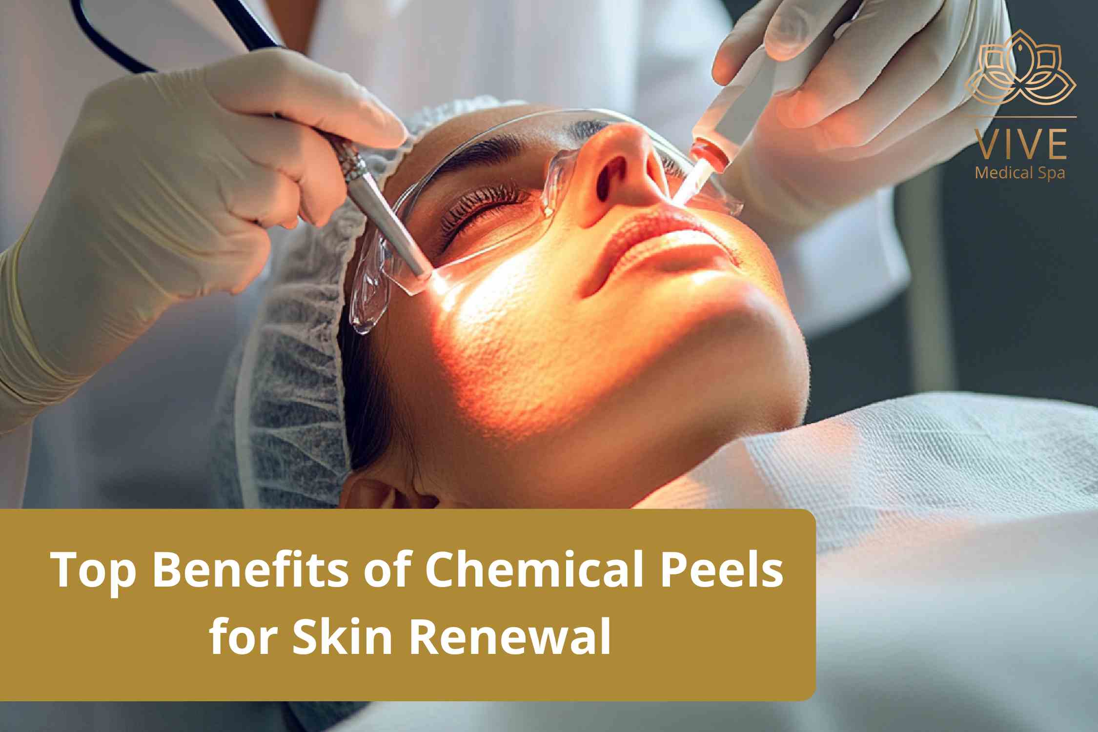 Woman receiving chemical peel treatment at Vive Medical Spa, experts in Botox, lip fillers, and advanced butt fillers in Tijuana