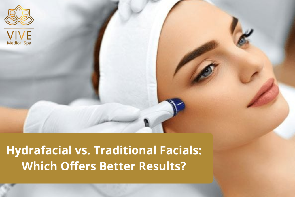 Woman receiving a Hydrafacial treatment at Vive Medical Spa, known for advanced skin care solutions in Tijuana.
