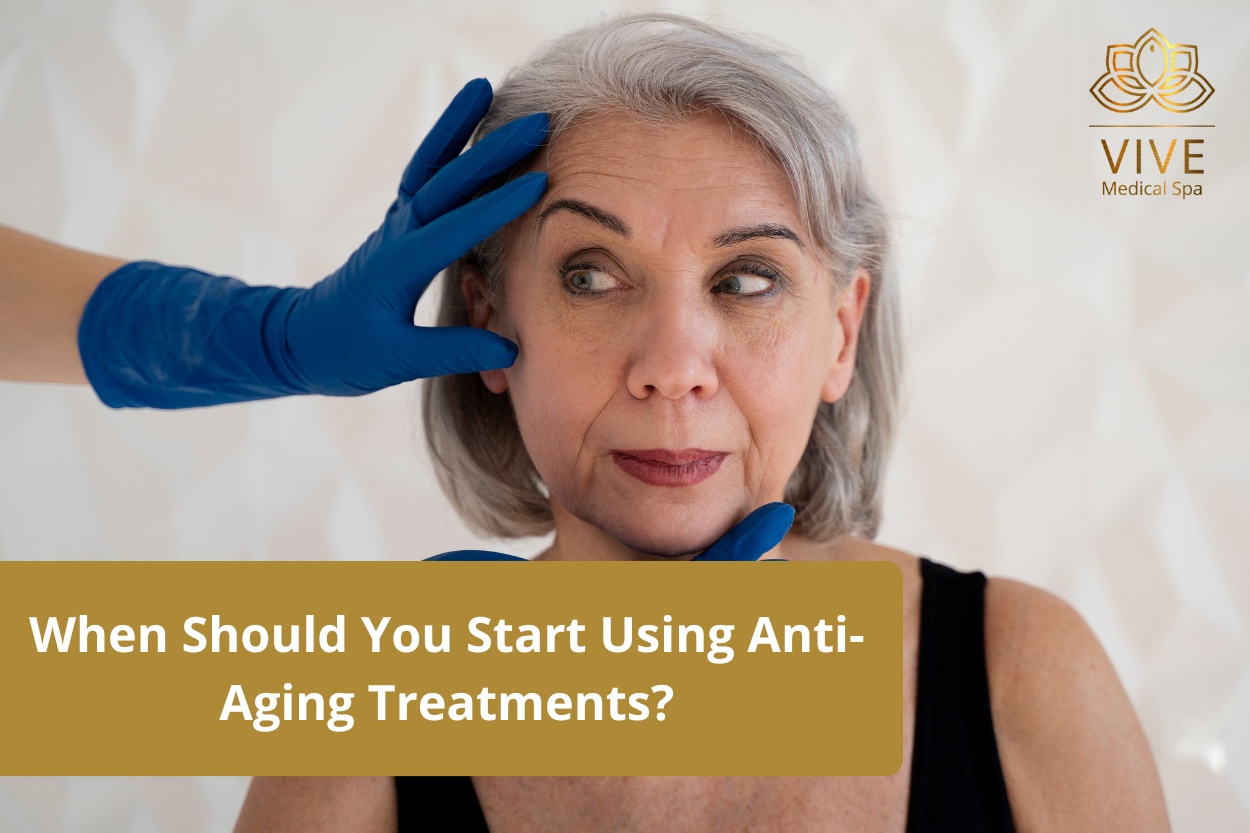 Mature woman undergoing anti-aging evaluation at Vive Medical Spa, Tijuana.